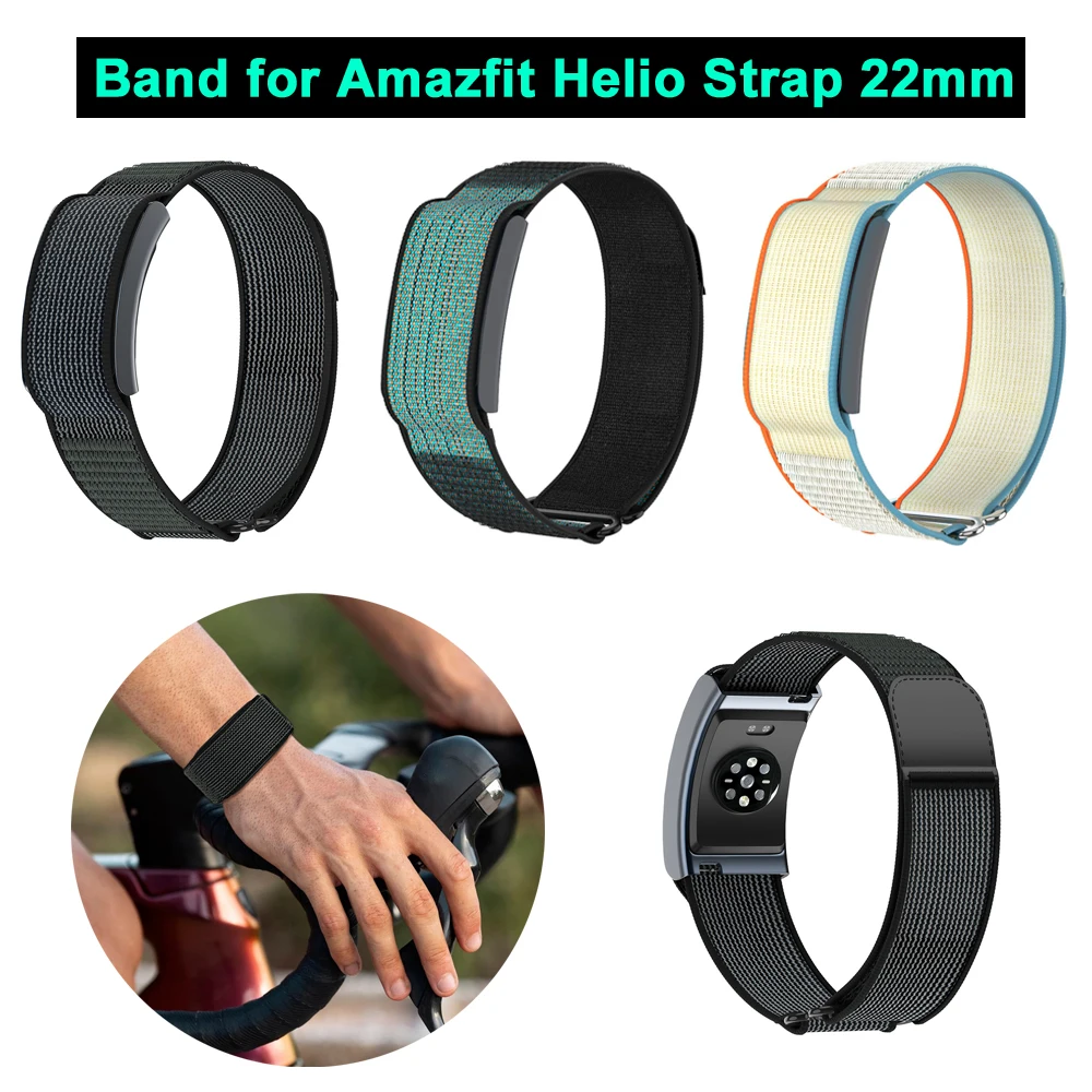 

Нейлоновый браслет для Amazfit Helio, сменный фитнес-трекер, регулируемый спортивный ремешок, дышащий ремешок 22 мм