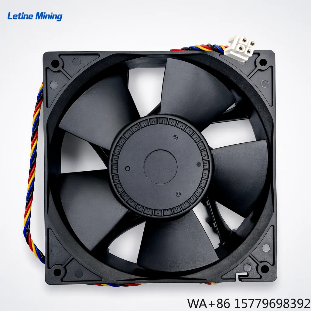 Cooling Fan Module for Antminer S21XP S21 Pro L11 Whatsminer M50 M60 M61 Bitcoin Miner 12V 4Pin Double Ball Bearing Cooling Fan