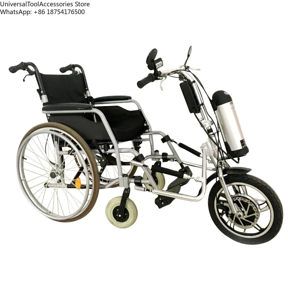 Cheap Wholesale Fast Deliver 36V 350W Electric Wheel-chair Attachment Trailer Handcycle Handbike for Wheel-chair Disabled Use