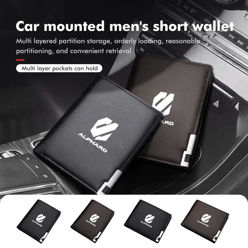 Leather Car Driver License Credit ID Card Holder Case Wallet For Toyota Alphard Vellfire 20 AH20 2010 2011 2012 2013 2014 2015