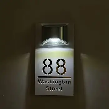 6 best sales Backlit house number - №2