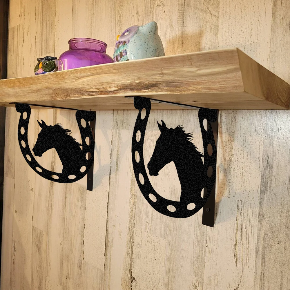 2pcs Horse Metal Shelf Bracket - Woodworking Horse ulasan dan harga