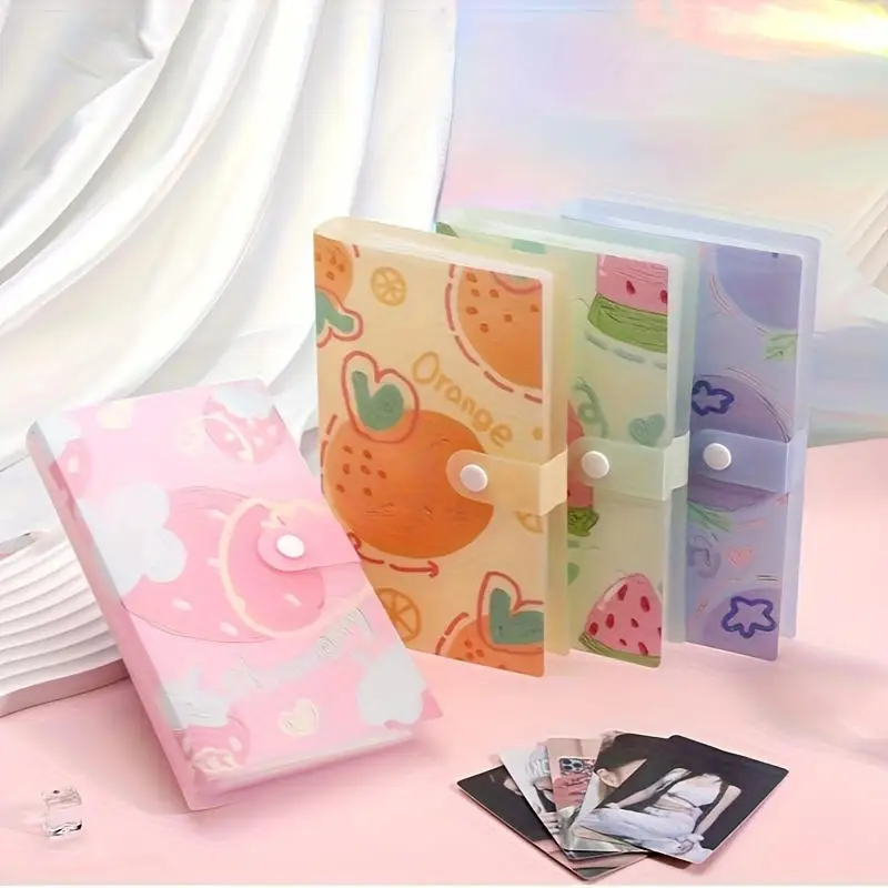Álbumes de Kpop para fotos, soporte para photocards de ídolos, álbum de fotos de Kpop con diseño de frutas, máquina encuadernadora de libros