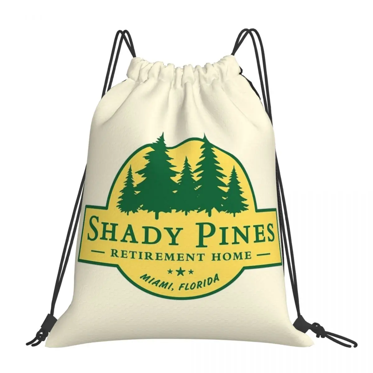 Shady Pines Retirement Home The Golden Girls Backpacks Drawstring Bags Drawstring Bundle Pocket Storage Bag Book Bags For Travel