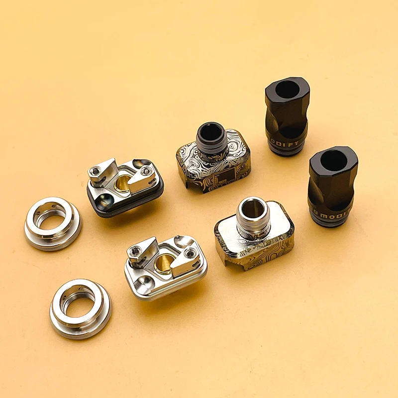 YFTK estilo 909 NUGG RBA para LVE Orion II Vape Pod, com gotejamento e pinos de ar 1.0/2.0/3.0/4.0MM