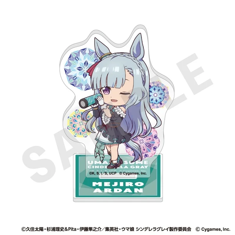 10CM Q-version Uma Musume Cinderella Gray Character HD Acrylic Stand Desktop Oguri Belno Tamamo Model Accessories Toy For Gift view 3