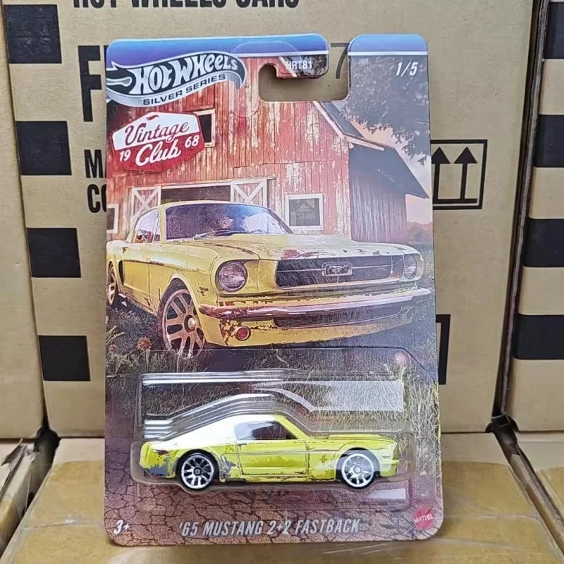 새로운 정품 핫휠 Hrt81 실버 라벨 빈티지 클럽 시리즈 머스탱 포르쉐 911 폭스바겐 비틀 합금 장난감 자동차 서프라이즈 선물