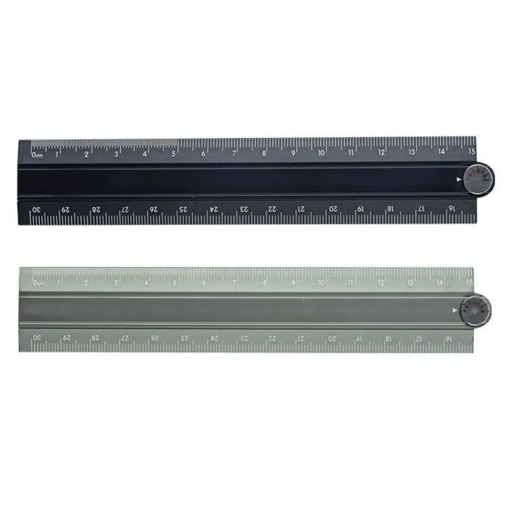 Penggaris Lipat Sederhana 15cm 30cm Alat Tulis Logam Kreatif Penggaris Aluminium Alloy Lipat untuk Menggambar dan Mengukur bagi Siswa