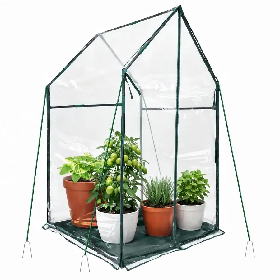 

Теплица-тент 36x36x58.5 для рассады, водонепроницаемый коврик для пола, маленькая палатка для растений для использования на патио, балконе, веранде и в помещении