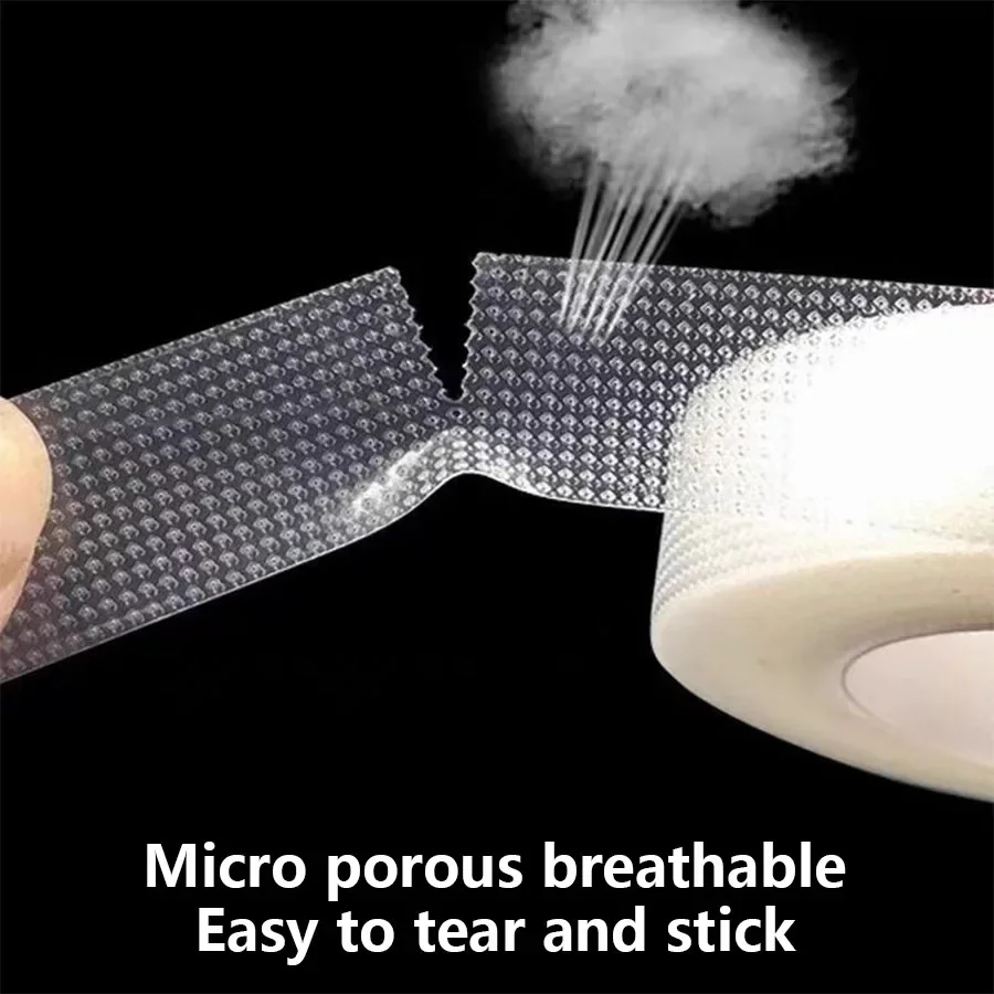 

Transparent Tape Easy to Tear Micropore PE Breathable Tape Professional Lashes Extension Surgical Wound Dressing Tape kit sos