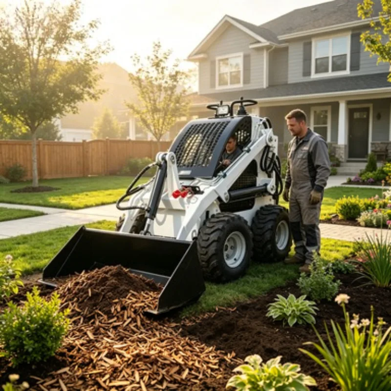 CE EPA Professional 1500KG Diesel Track Skid Steer Loader Compact Loader with Quick Attach Attachments