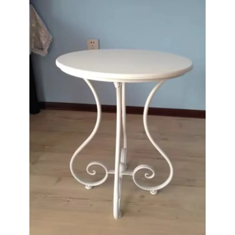 

wrought iron, small round table, coffee porch table, side table, corner table