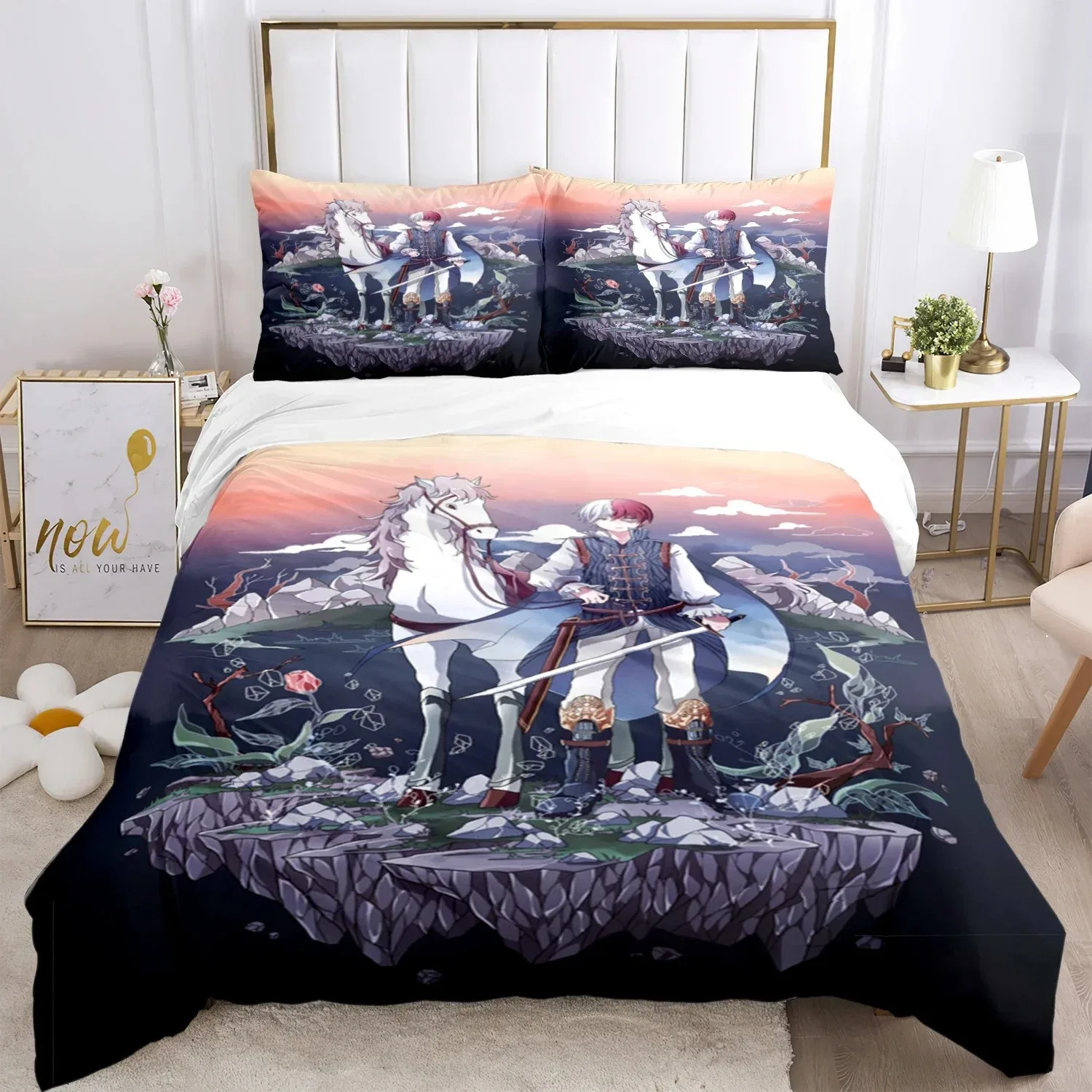 

My Hero Anime Print Bedding Set For Bedroom Soft Modern Bedspreads Comefortable Kids Duvet Cover Quilt Cover And Pillowcase