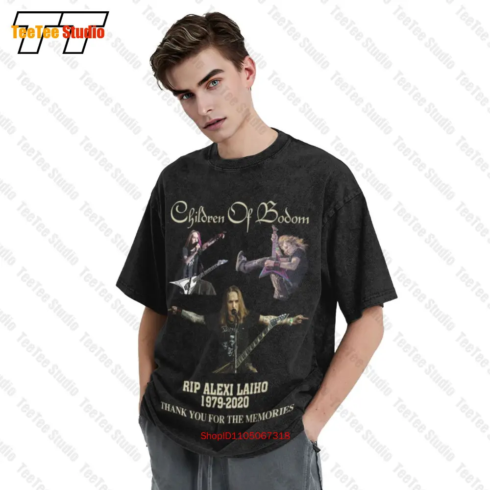 Alexi Laiho Children Of Bodom Thank You For The Memories Birthday Gift Vintage Oversized T-Shirt O1LL - view 3
