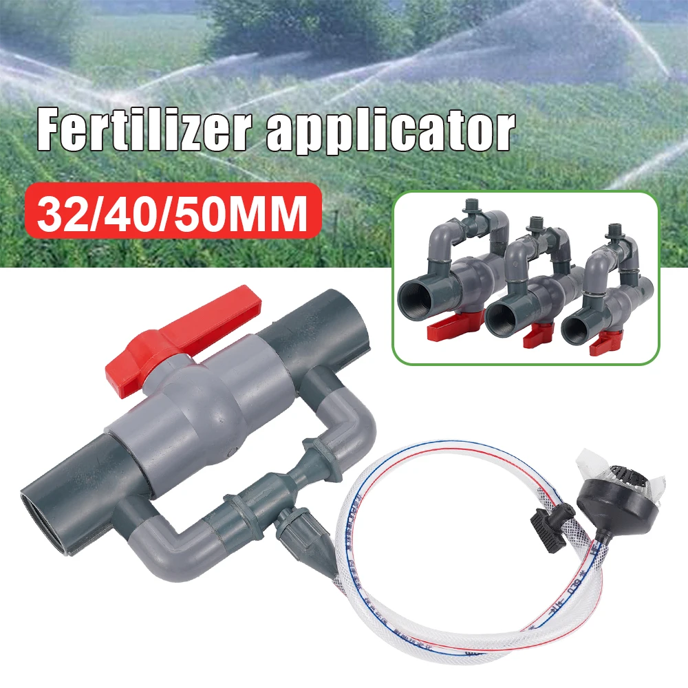 Agriculture Irrigation Venturi Fertilizer Injector Set Filter Water Tube Device Watering Kit Female Thread Irrigation 32/40/50mm