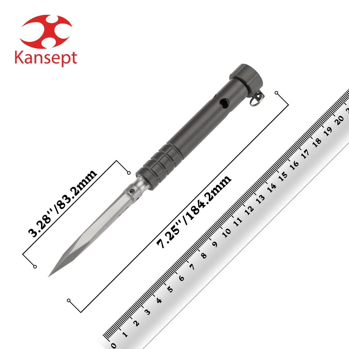 Ножи Kansept G005 Stiletto: лезвие из стали 5CR13, титановая рукоять. Идеальный инструмент для повседневного ношения, лучшее снаряжение для кемпинга и активного отдыха, отличный подарок.