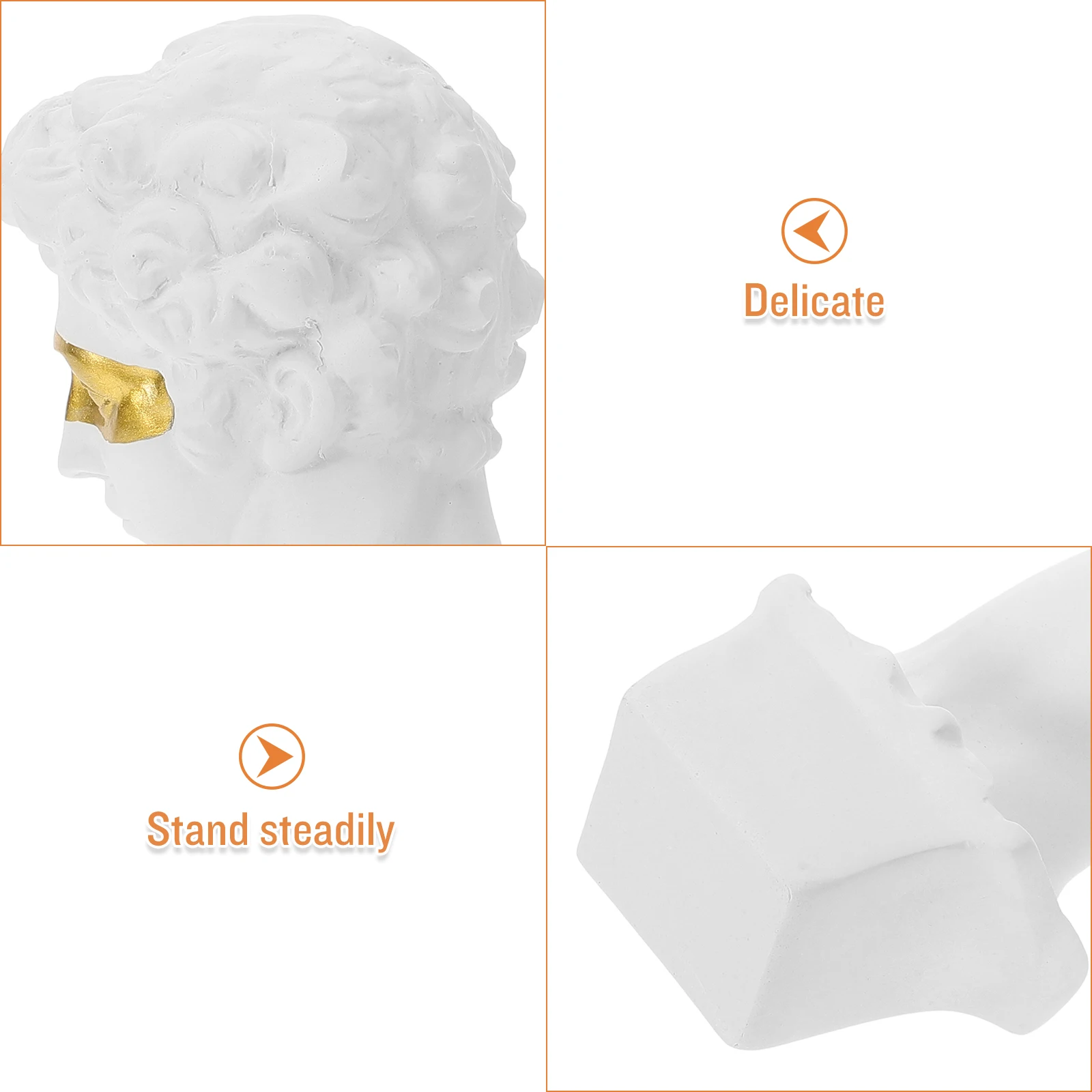 

Plaster 15cm Desk Decor Teaching Resin Artist Sketch Prop Crafts Tool Resin Portrait Sculpture Sketch Photo Props