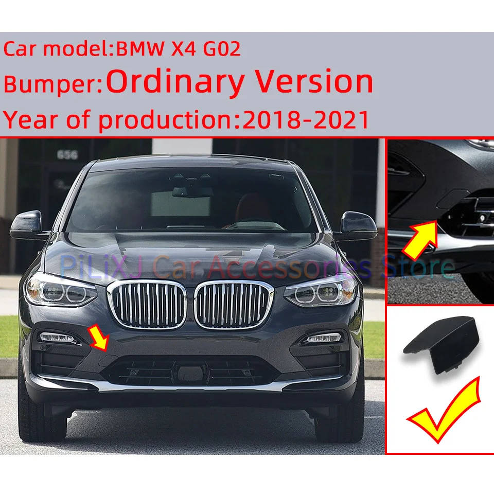 Auto Parts Bumper Towing Hook Cover Shell Cap Hauling For BMW X4 G02 Normal Model 2018 2019 2020 2021#51117497095 51127416023