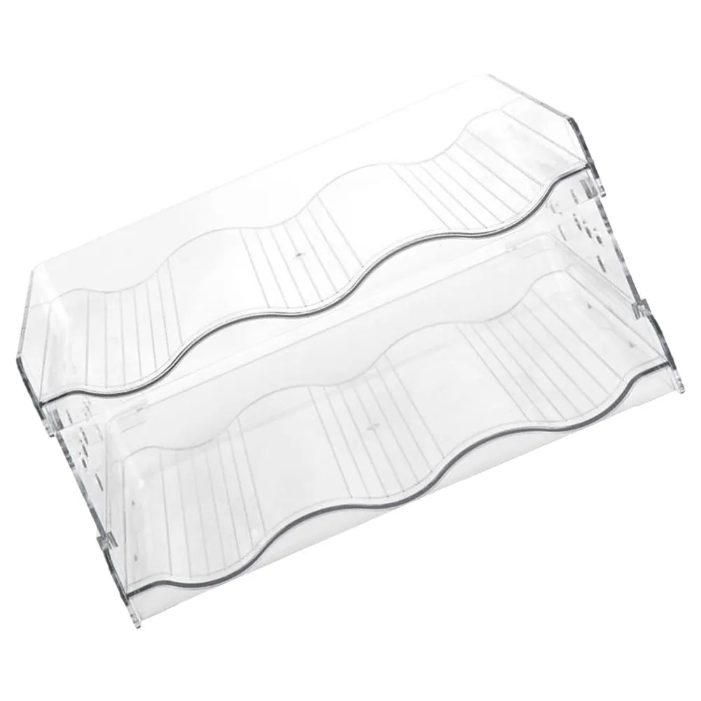 

2 Layer Rack Clear Plastic Home Kitchen Countertop Water Bottle ganizer Storage Gift Idea Holder