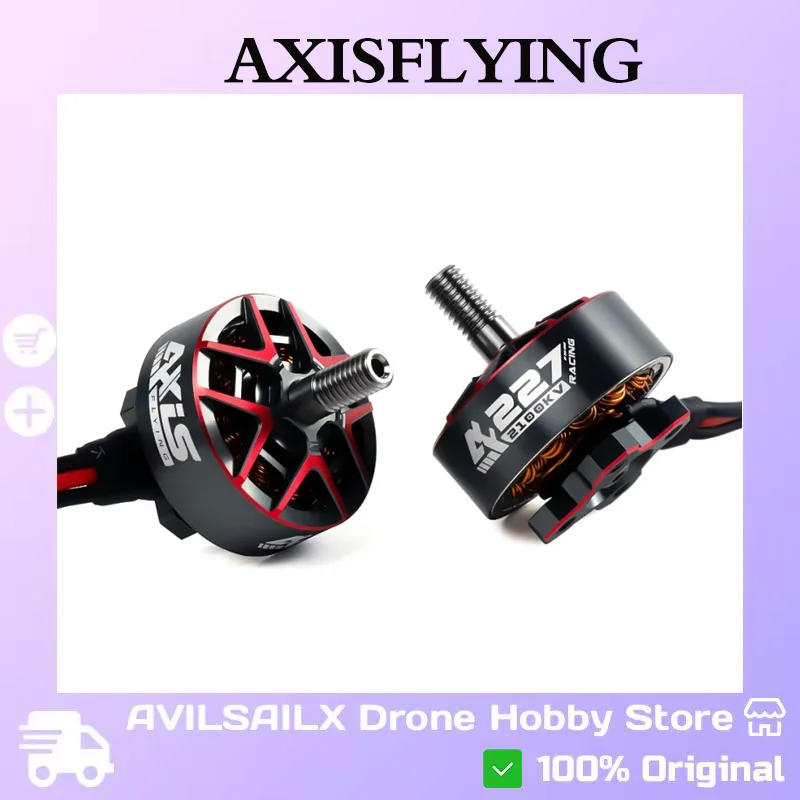 

Axisflying AF227 Racing Motor 1960KV 2100KV 2150KV for 5" FPV Drone Builds - Brushless Upgrade