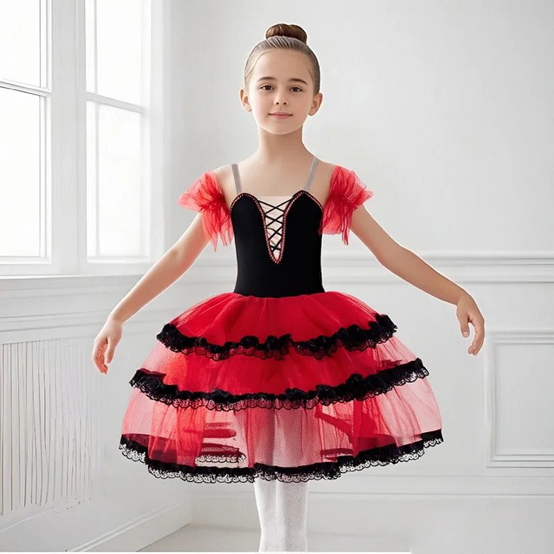

Новая профессиональная балетная пачка для девочек, белое блюдо, блинная пачка, праздничное платье балерины для взрослых, женщин и детей, балетный танцевальный костюм