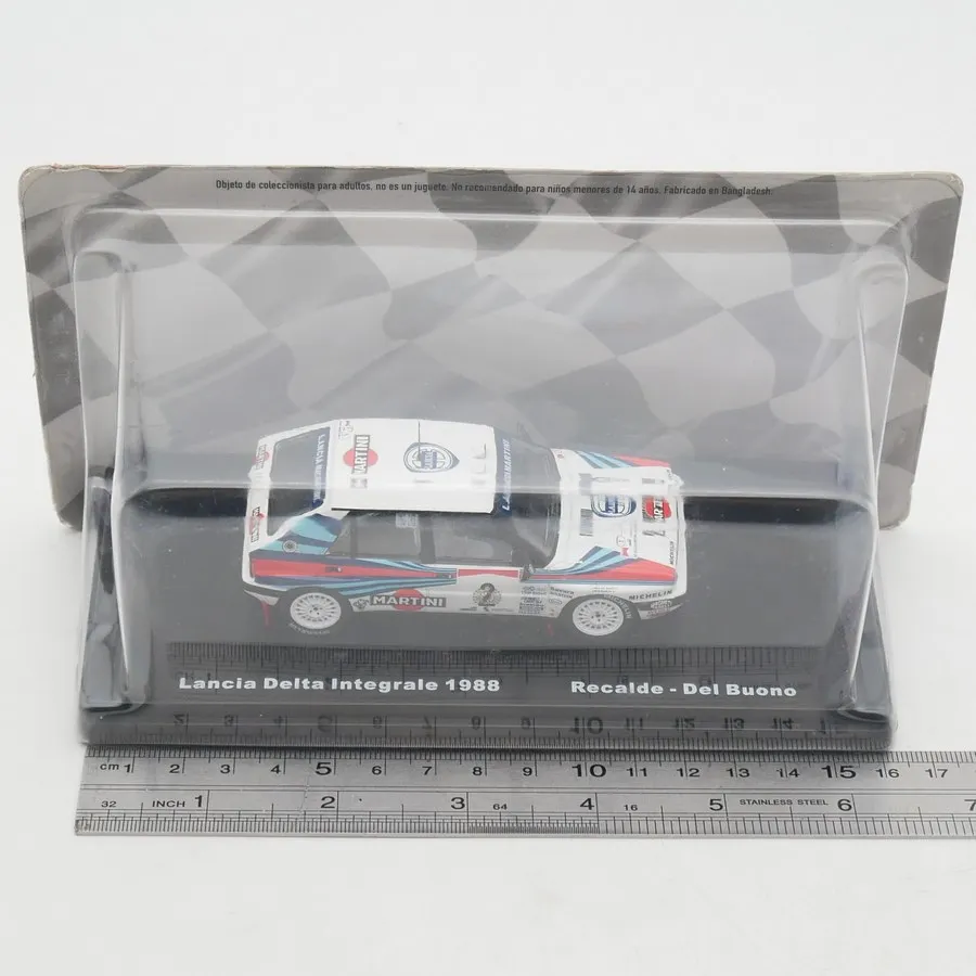 IXO Coche de Juguete de Aleación Fundida a Escala 1:43 Lancia Delta Integrale WRC, Modelo Clásico, Regalo para Adultos, Souvenir, Exhibición Estática