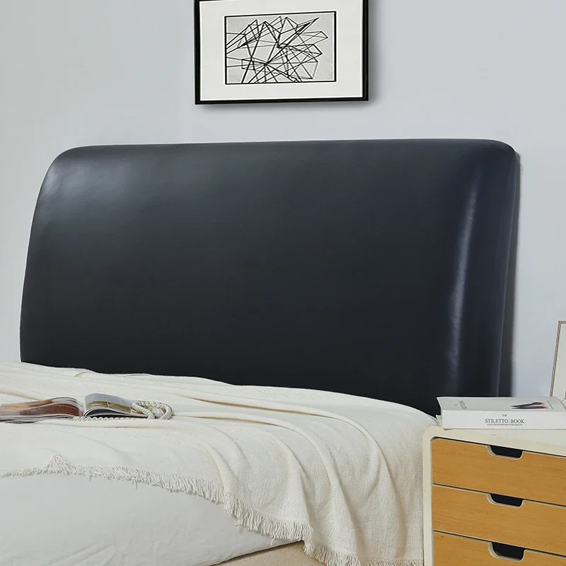 

Waterproof Artificial Leather Headboard Cover Elastic All-inclusive Bed Head Back High Quality Bedside Protection Dust Cover