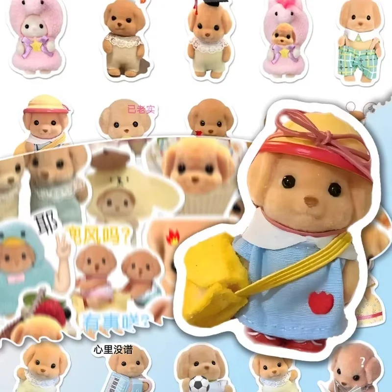 Hot Sales Forest Family Waterproof Stickers Pack Ternurines  Anime Accessorie Baby Sylvanians Family Birthday Gift For Kids