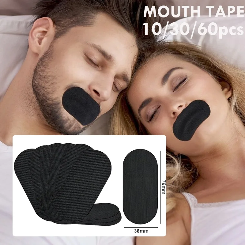 60/30/10Pcs Mouth Tape Better Sleeping Keep Mouth Close Prevent Snoring Gentle Sleep Strips for Home Travel Reduce Mouth Dryness