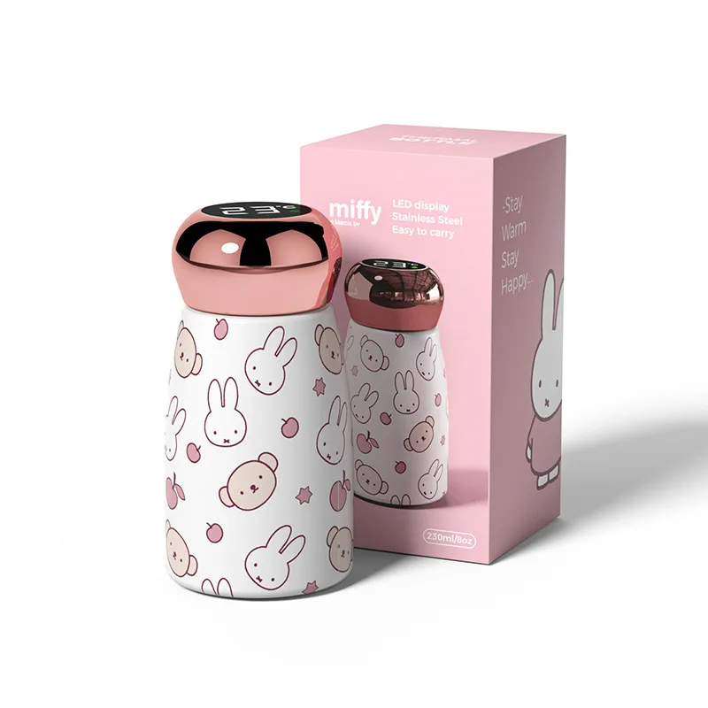 

230ml Miffy Insulated Cup Cute Anime Cartoon Creative Simple Multi Style Portable Mini Girl Kawaii Pocket Insulated Cup Gift