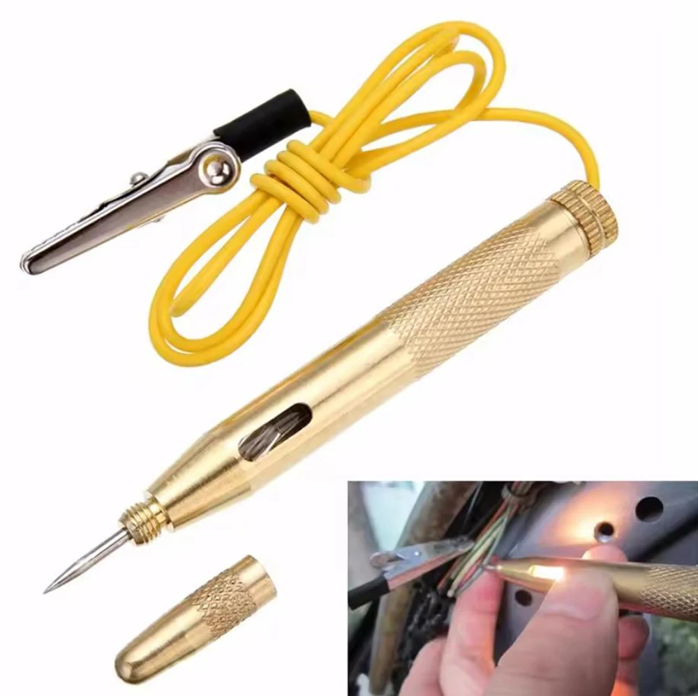 Praktische Nieuwe Testpennen Auto Circuit Zekering Elektrische Testers Voltage Tester 6 V/12 V/24 V sonde Pen Potlood Test Licht