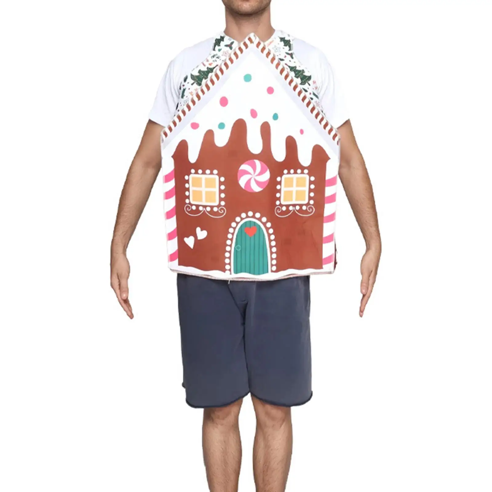 Disfraz de Navidad Traje de vacaciones de poliéster Juego de rol de carnaval Ropa de cosplay para fiesta de Navidad puesta en escena