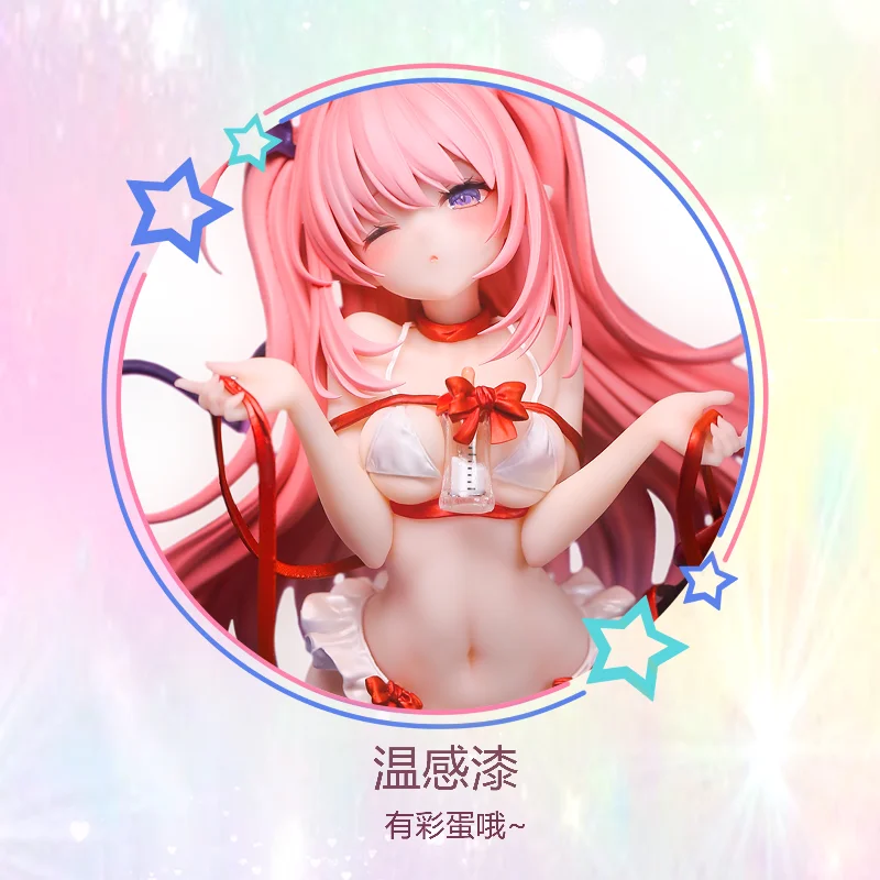 

Spot Goods Sweet Lingerie Lady Anime Statue Red Heels Fluffy Hair Decor Plain White Background Tabletop Ornament