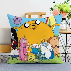 Adventures Time Duplex Printing Chair Cushion Cover 45x45cm Lounge Chairs Cushions Pillow Hugs Pillowcase Short Plush 45*45 Sofa