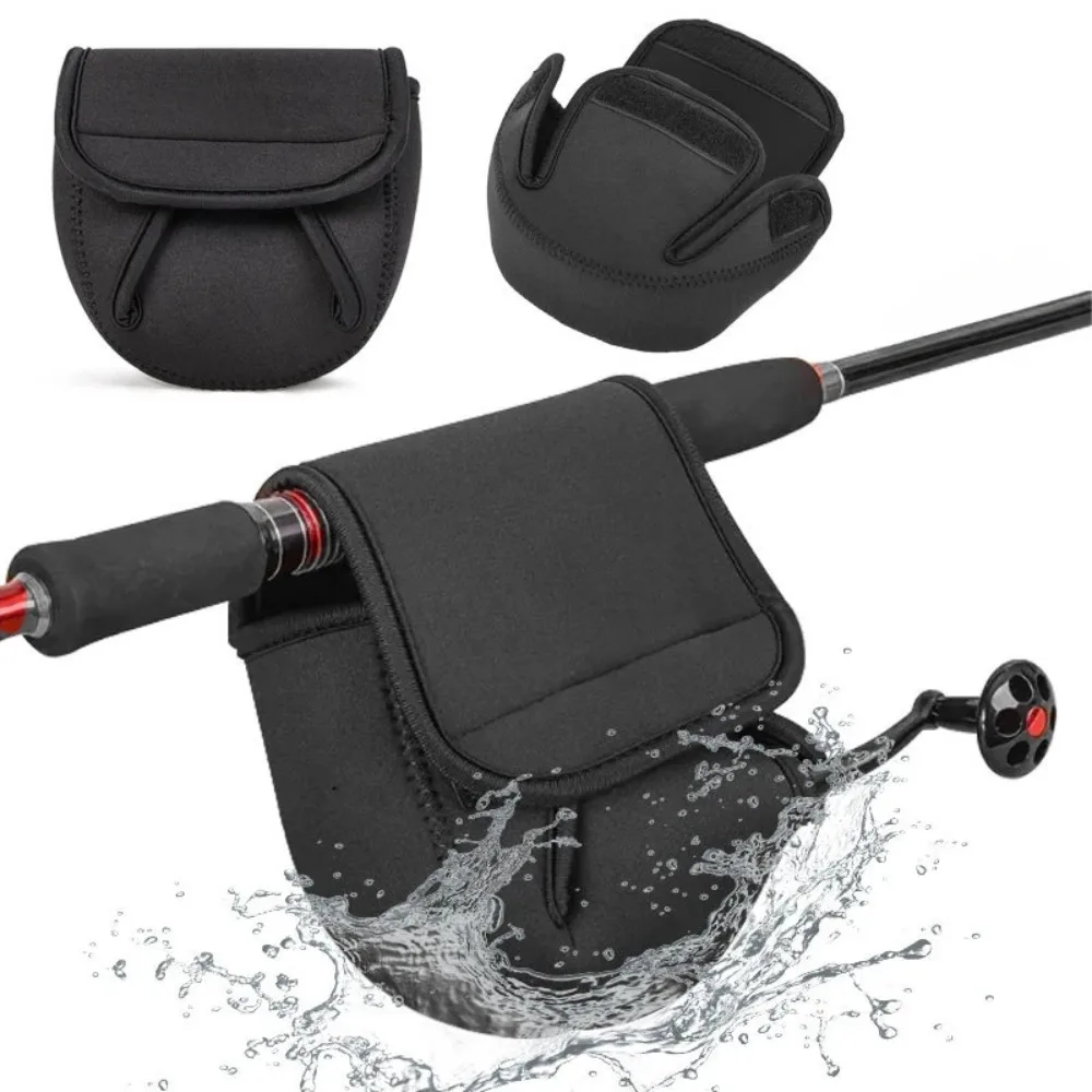 S/M/L Spinning Fishing Reel Cover Neoprene Wheel Protective Case Waterproof Reel Bag Storage Water Drop Wheel Package Outdoor