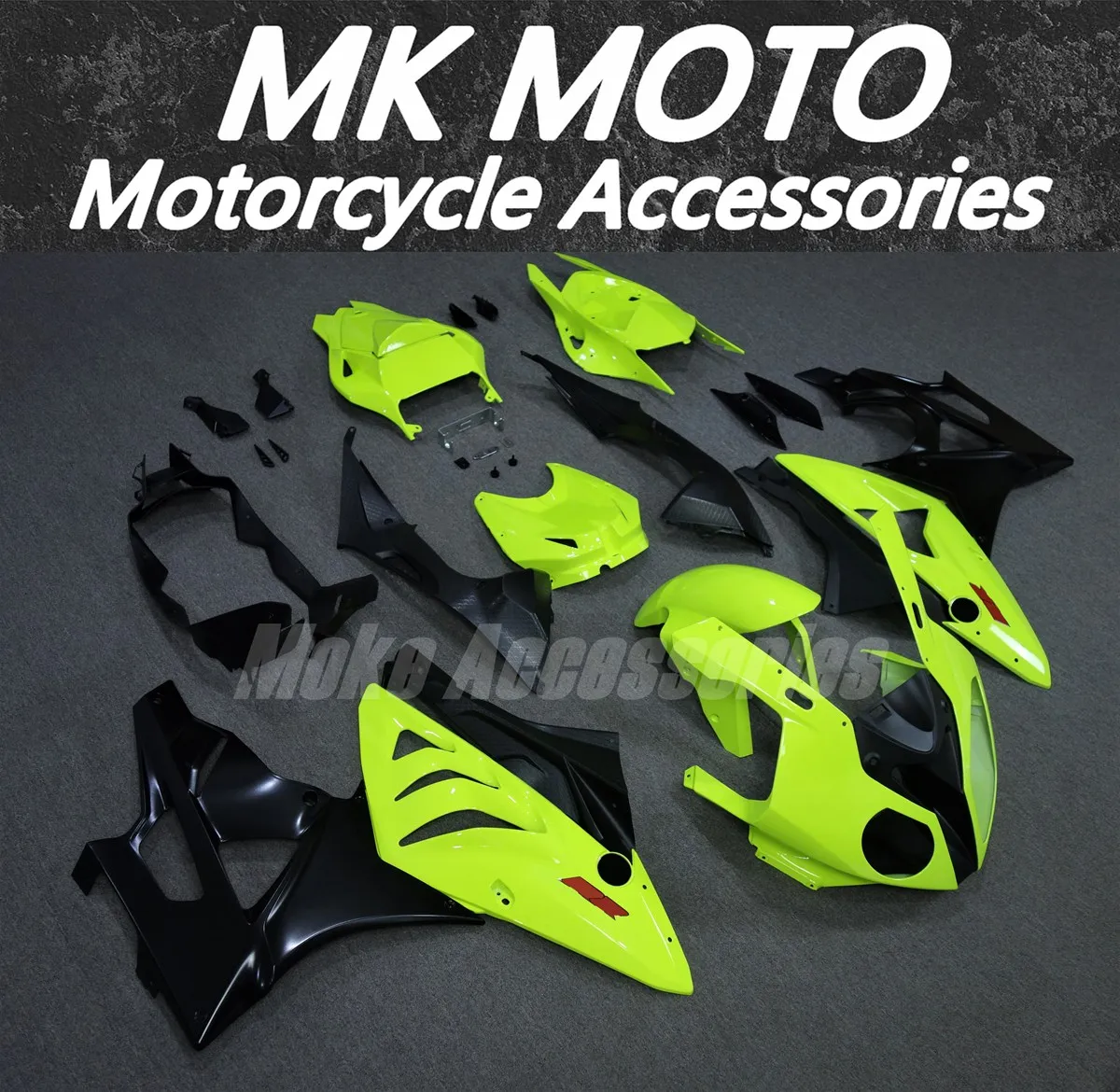 

Комплект обтекателей для S1000rr 2009-2014, матовый черный, флуоресцентный неоновый