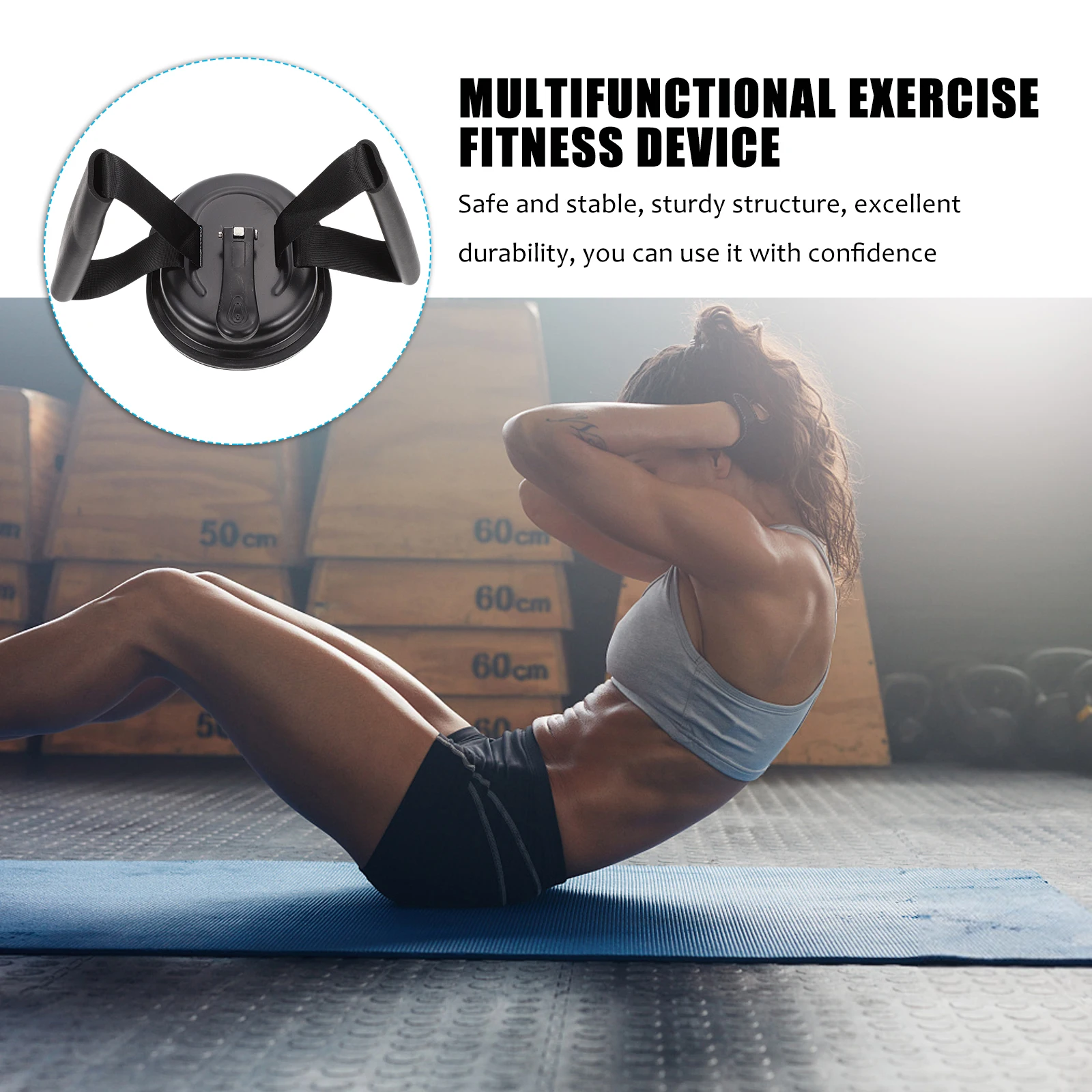 

Sit up Aid Home Gym Equipment Durable Iron Portable Exercise Sit-up Assist Device Body Fitness Abdominal Curl Helper