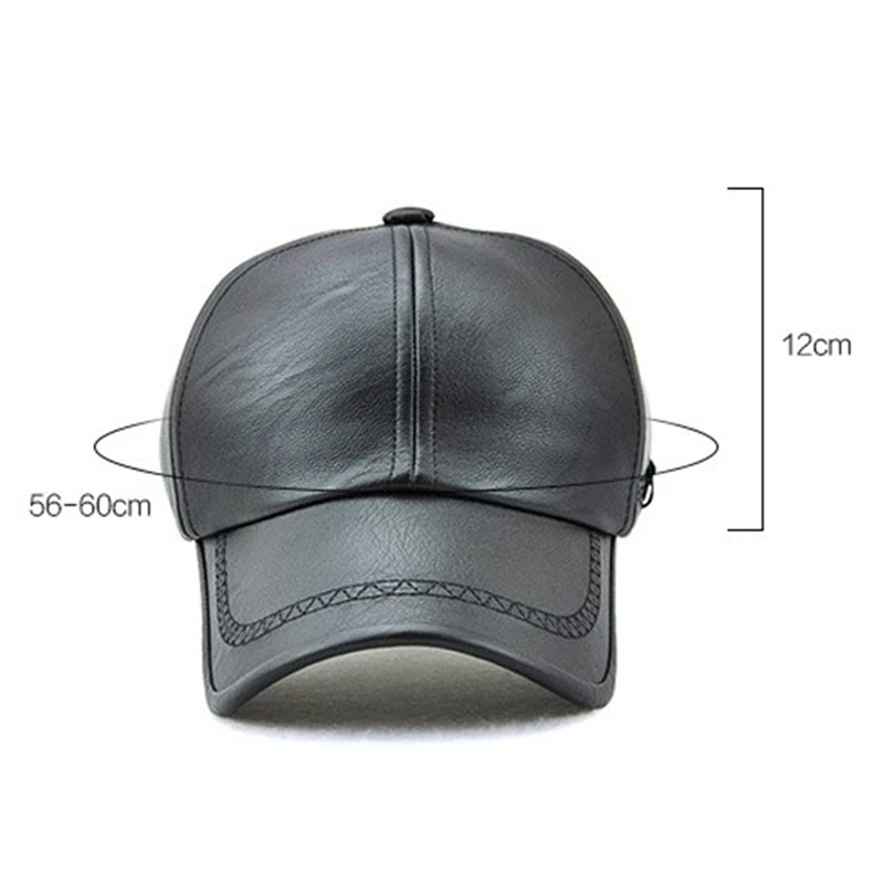 Vintage Leather Baseball Cap Men Fashion Leisure Caps Comfortable Retro Visors Hat Man Autumn Summer Snapback Hats Casual Gorras