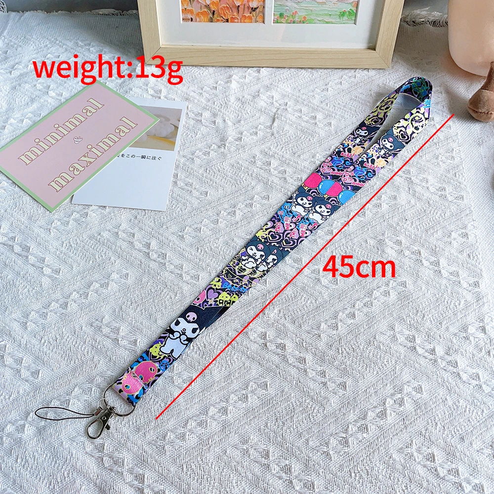 Sanrio Hello Kitty Cinnamoroll Melody Lanyard For Keys ID Card Gym Badge Holder Neck Strap Hang Rope Lariat For Mobile Iphone