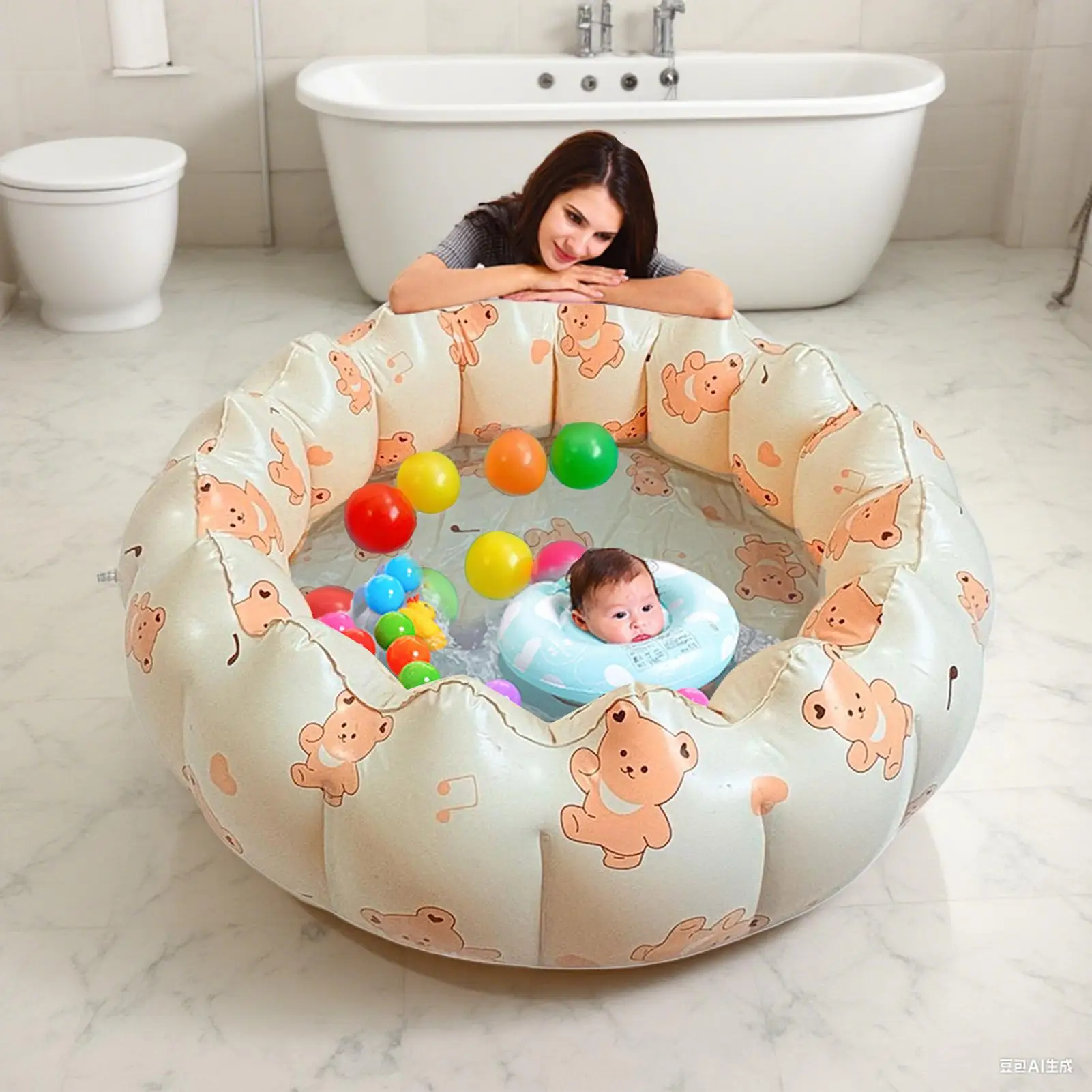 

Надувной бассейн для детей, ПВХ, взорванный бассейн, яркие цвета, плавающие воздушные подушки, ванна для озера, вечеринки на открытом воздухе, патио, загара, пляжа