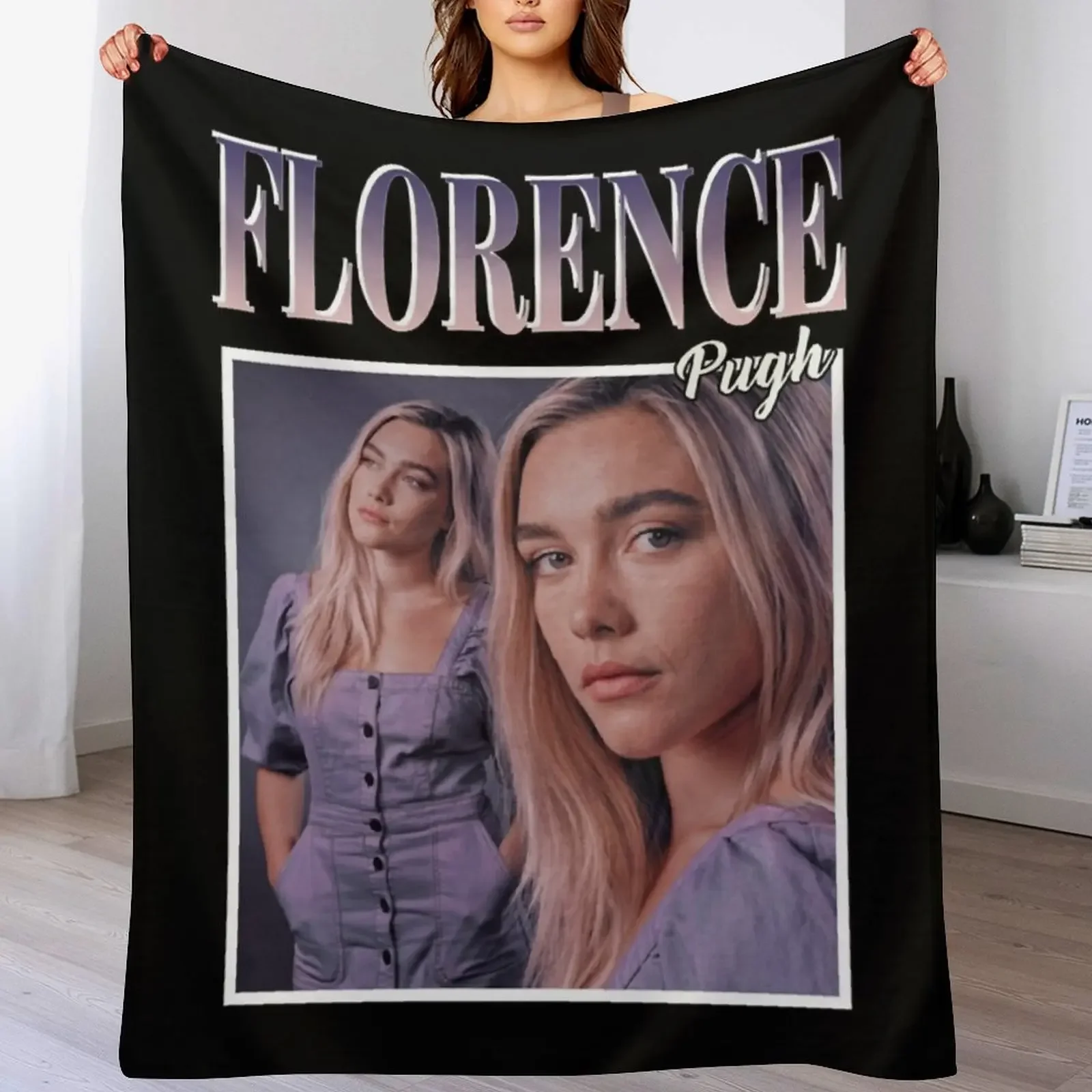 

Day Gift for Florence Pugh 90'S Vintage Gifts For Music Fans Throw Blanket anime Cute Quilt Blankets
