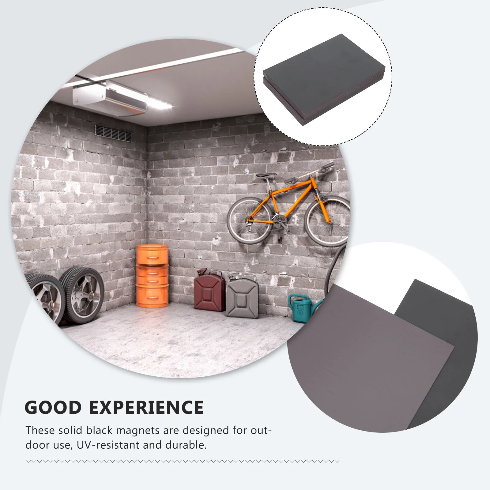 

32Pcs Fake Magnetic Windows Black Rubber Panels Outdoor Uv Resistant for Metal Garage Door Decoration Magnetic Panels for Car