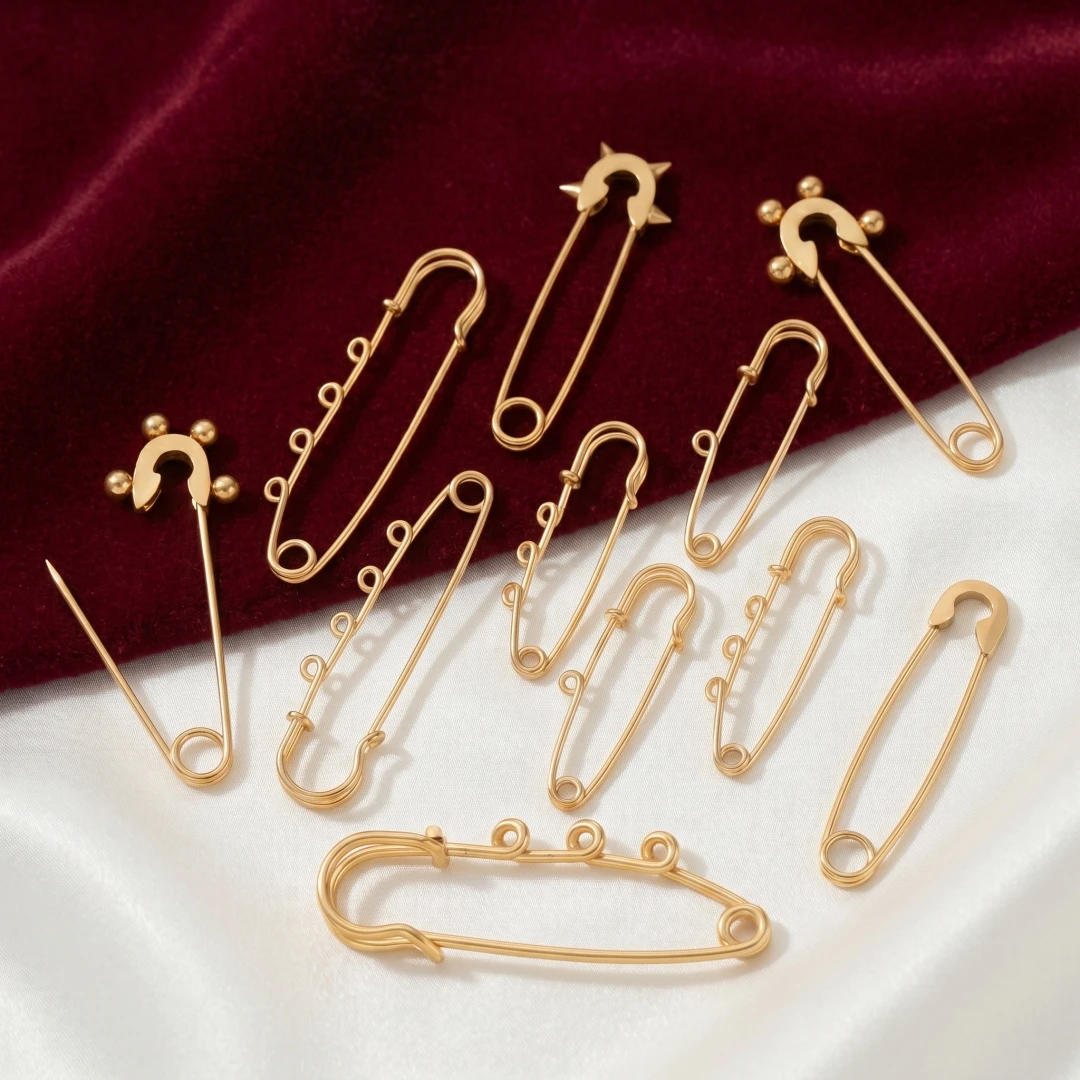 Embroidery Simple - 5 Peças de Alfinetes de Segurança