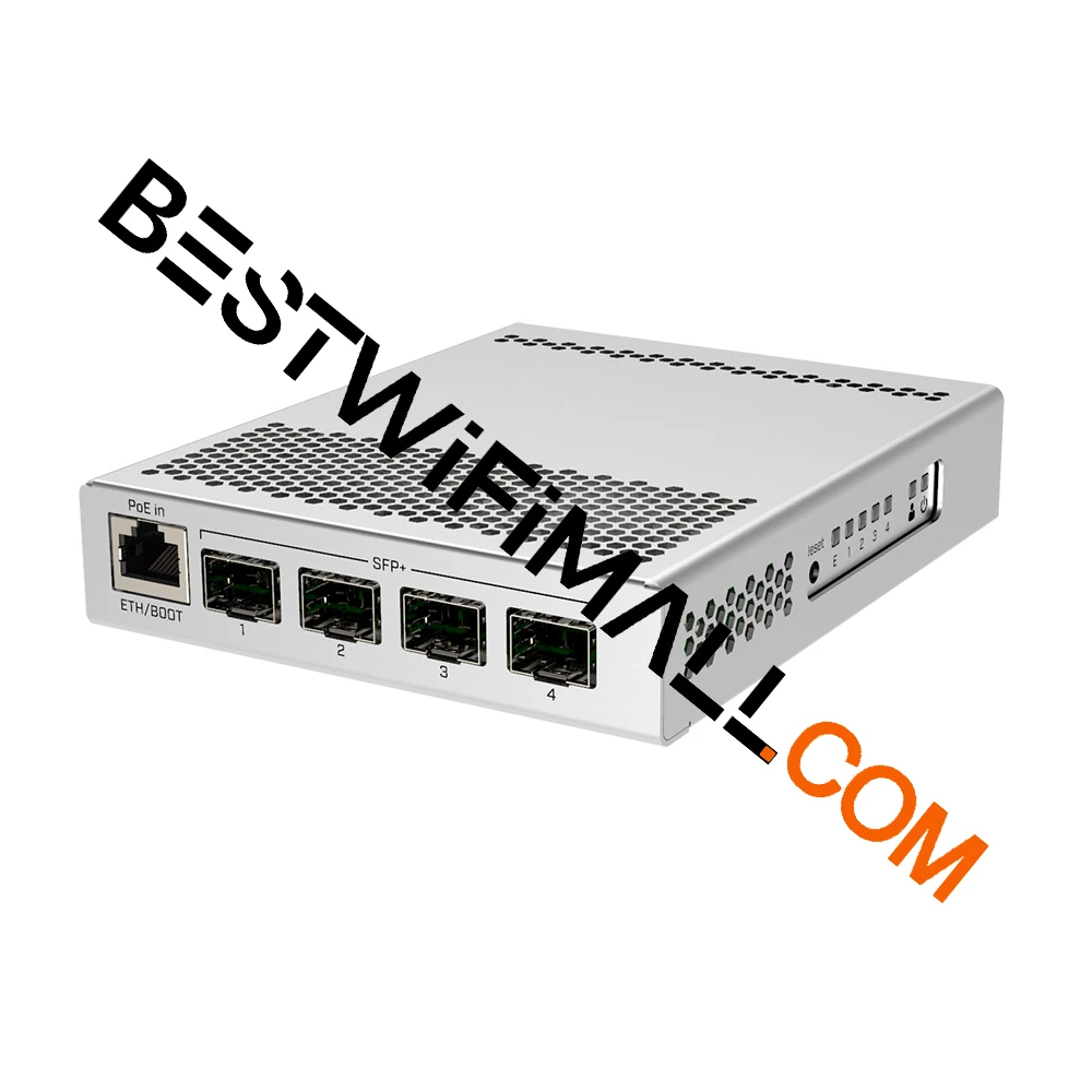 MikroTik CRS305-1G-4S+IN, 5 Ports Desktop Switch With One Gigabit EthernetPort And Four SFP+ 10Gbps Ports