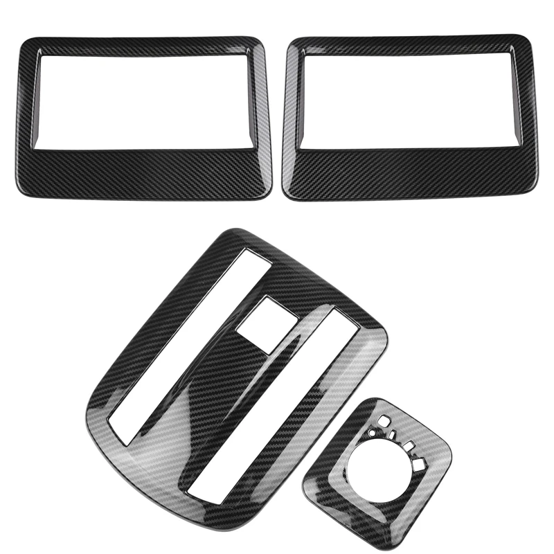 

AU04 -For TOYOTA VELOZ AVANZA 2022 2023 Carbon Fiber Car Roof Air Outlet Frame Reading Light Lamp Cover Trim Sticker