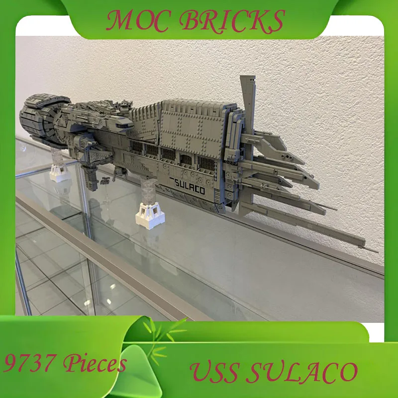 9816 Space USS SULACO Militaire MOC SpaceShip Battle Model Aangepaste puzzel Architectuur DIY Onderwijs Assemblagemodel Speelgoedcadeau