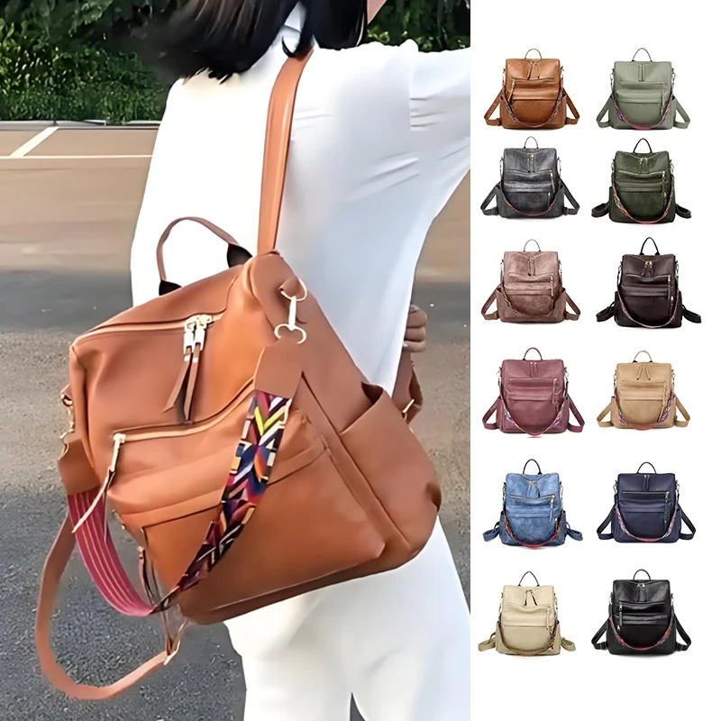 Fashion Convertible Backpack Purse Multipurpose Satchel Handbag Shoulder Bag Travel Bag - Stylish & Versatile