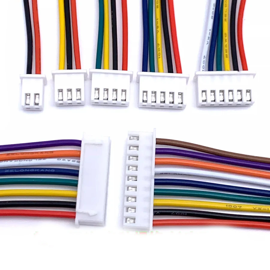 

100pcs/Lot XH2.54 Wire Harness Cable Single-Head Electronic Line 2P/3P/4P/5P/6P/7P/8P/9P/10P 10CM