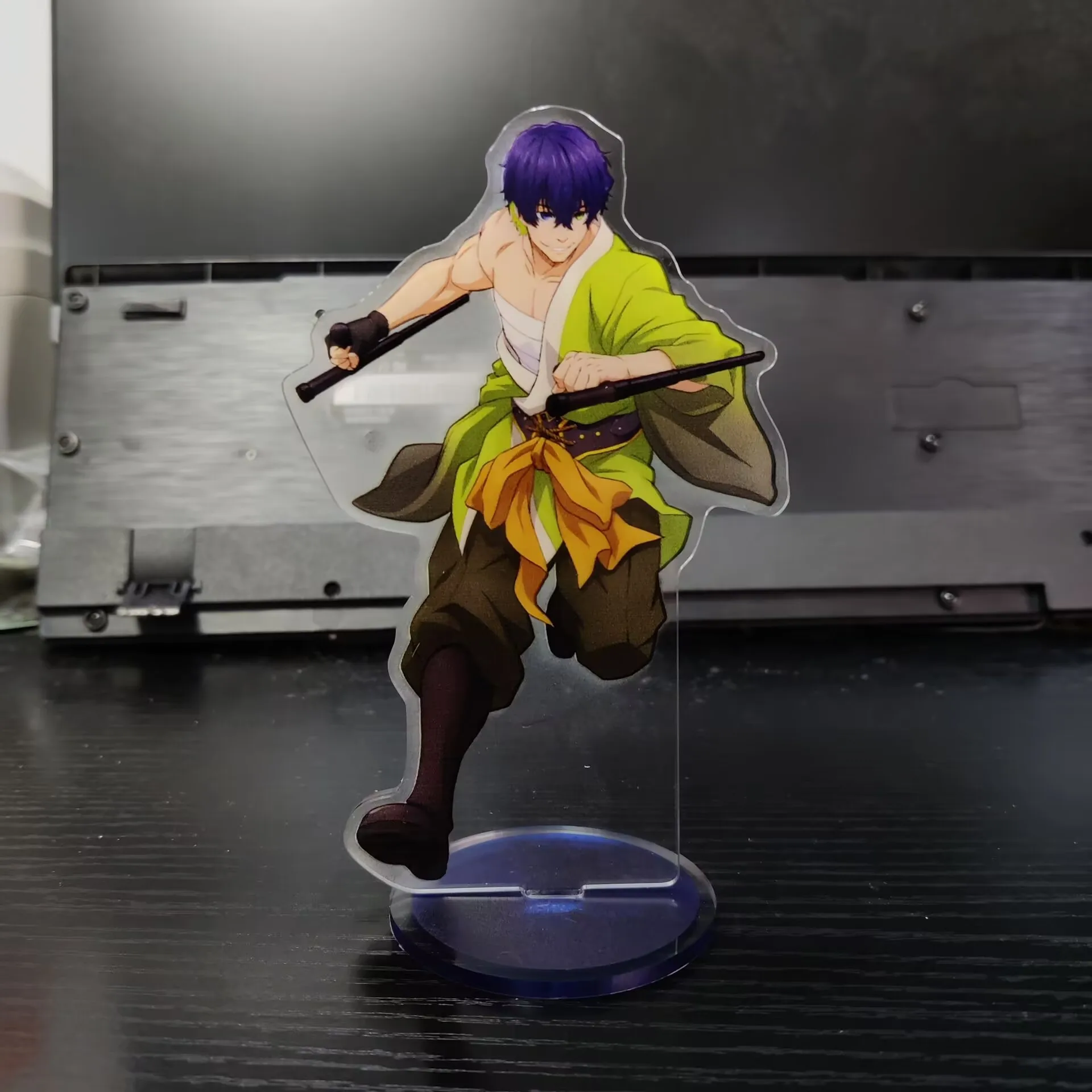 BLUE LOCK Anime Figures Oliver Aiku Itoshi Rin Isagi Yoichi Cosplay Ninja Style Acrylic Stands Model Desk Decor Prop Fans Gift