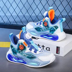 New Leather Kids Outdoor Running Shoes Boys shoes Sneakers Fashion Casual Walking Studen Non-slip Basketball Shoes